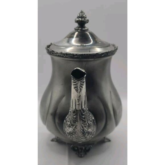 Vintage Quadruple WR‎ 912 New York Silverplate Teapot William A Rogers VTG - Picture 2 of 14